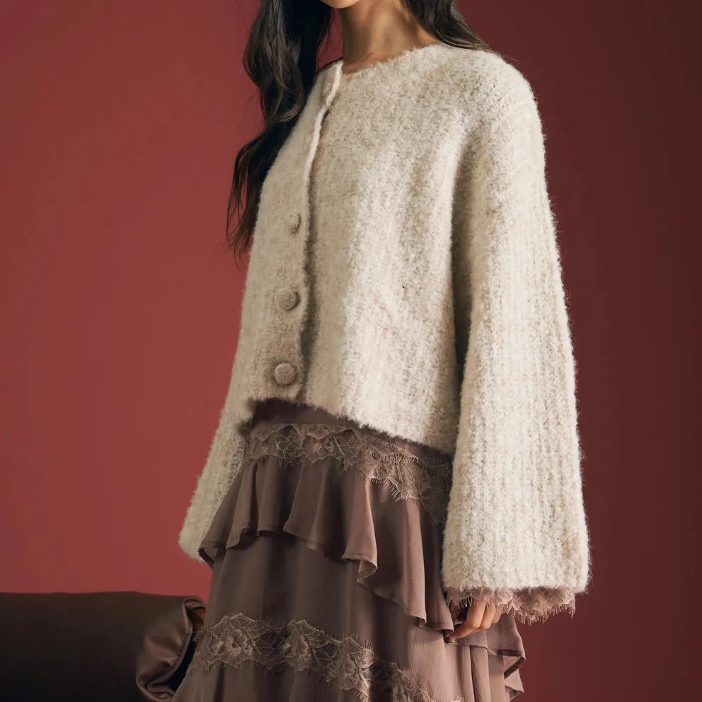 Fuzzy Knit Cardigan