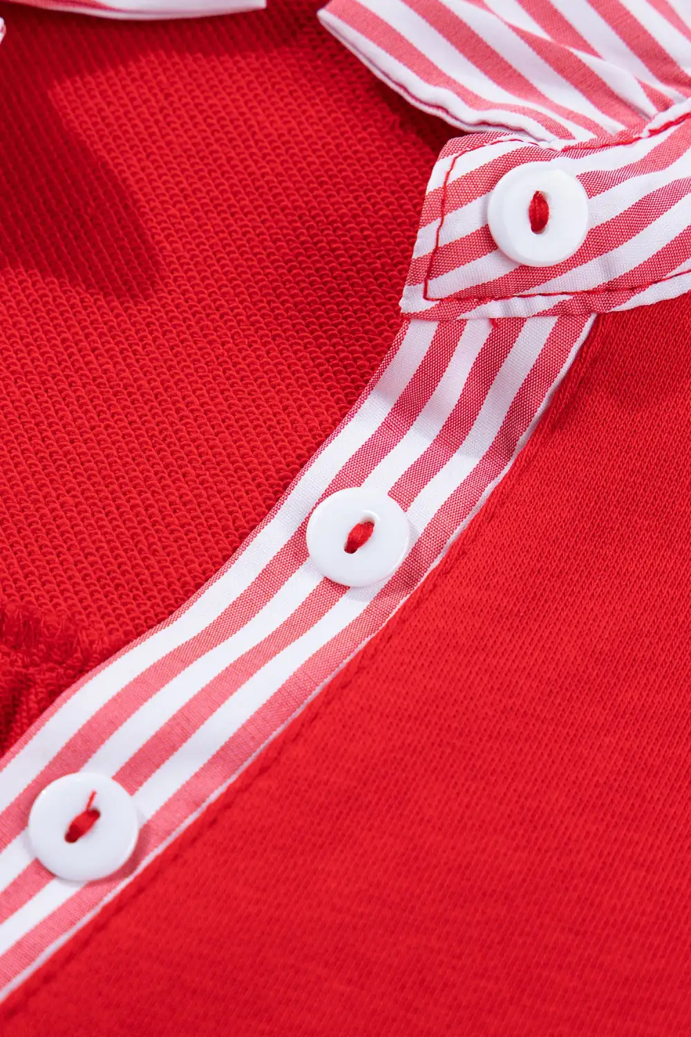 Striped Frilled Collared Blouse