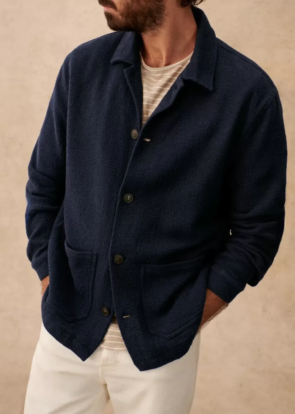 Lapel Slight Stretch Jacket