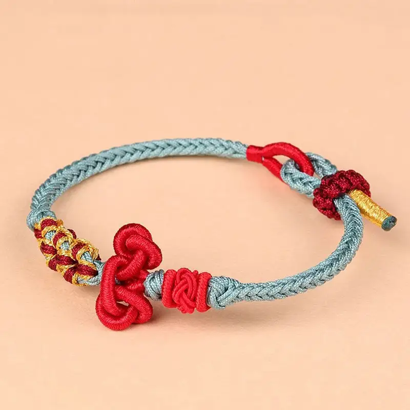 Handmade Wenchang Knot Braided Rope Bracelet