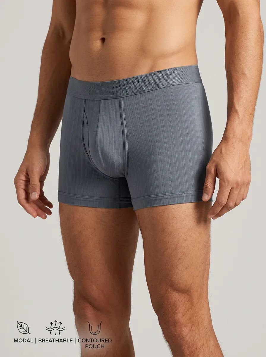 Breathable Contoured Pouch Striped Boxer Briefs