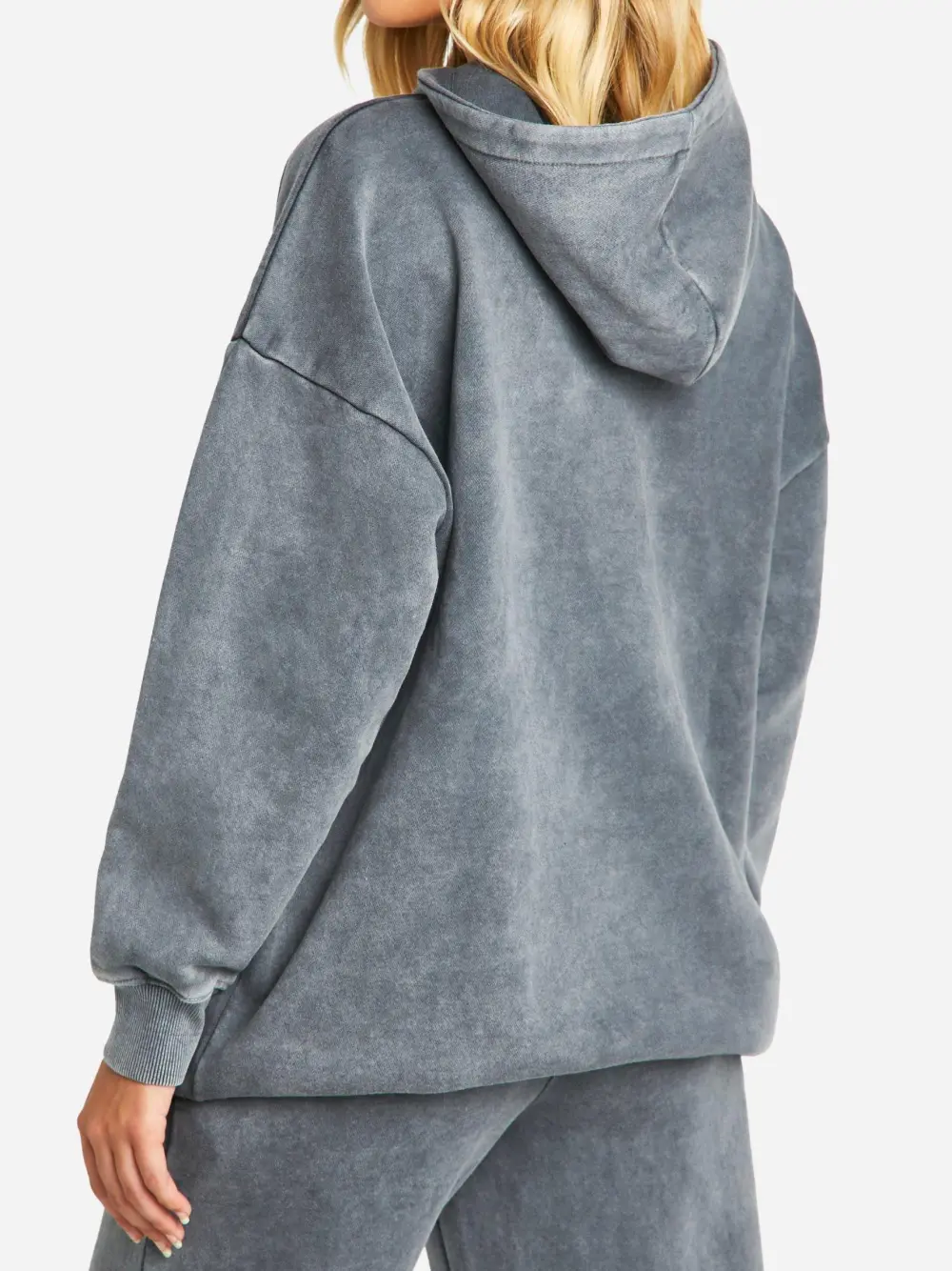WASHED CHARCOAL OVERSIZED HOODIE