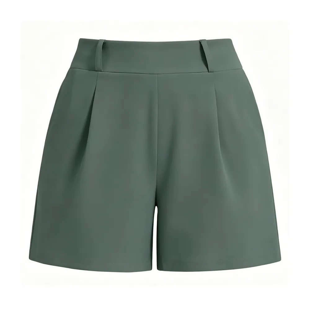 High-waisted casual summer shorts