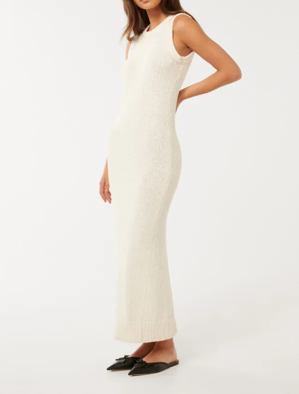 Crew Neck Maxi Dress