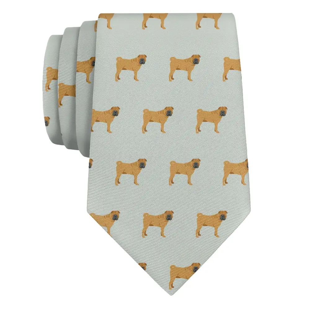 Shar Pei Dog Pattern Necktie