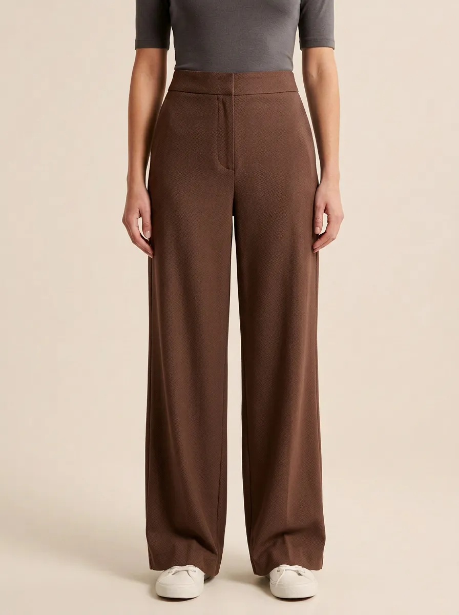 Versatile Wide-Leg Solid Women's Wide-Leg Pants