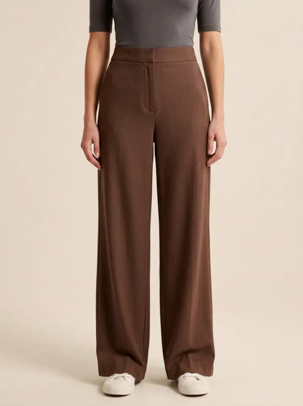Versatile Wide-Leg Solid Women's Wide-Leg Pants