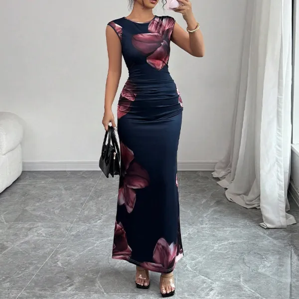 Floral Bodycon Maxi Dress