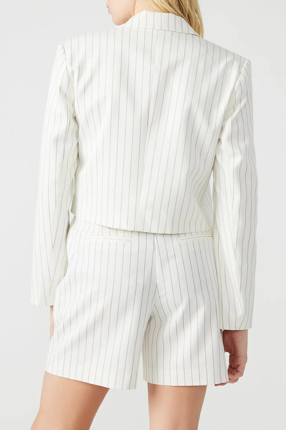 SHORT BLAZER WHITEBLACK
