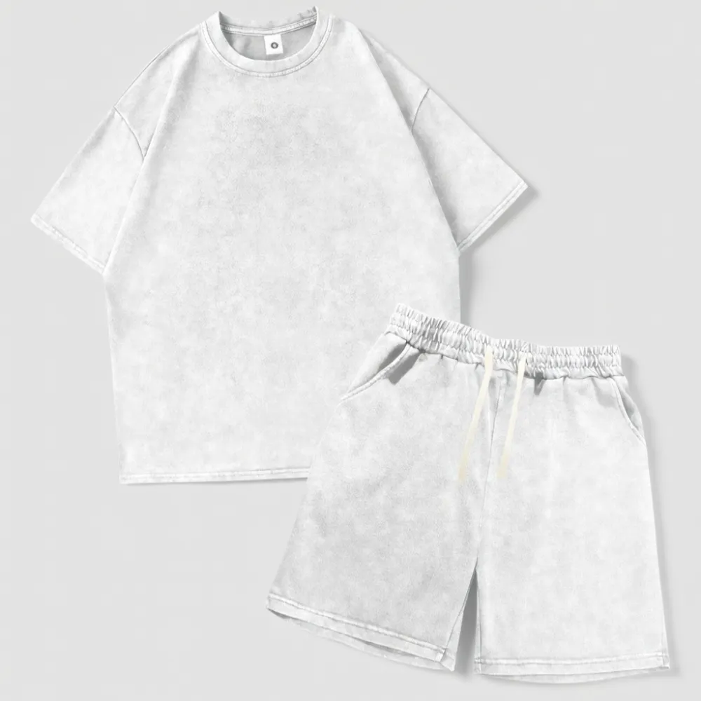 Men's classic two-piece soft stretch cotton loungewear set