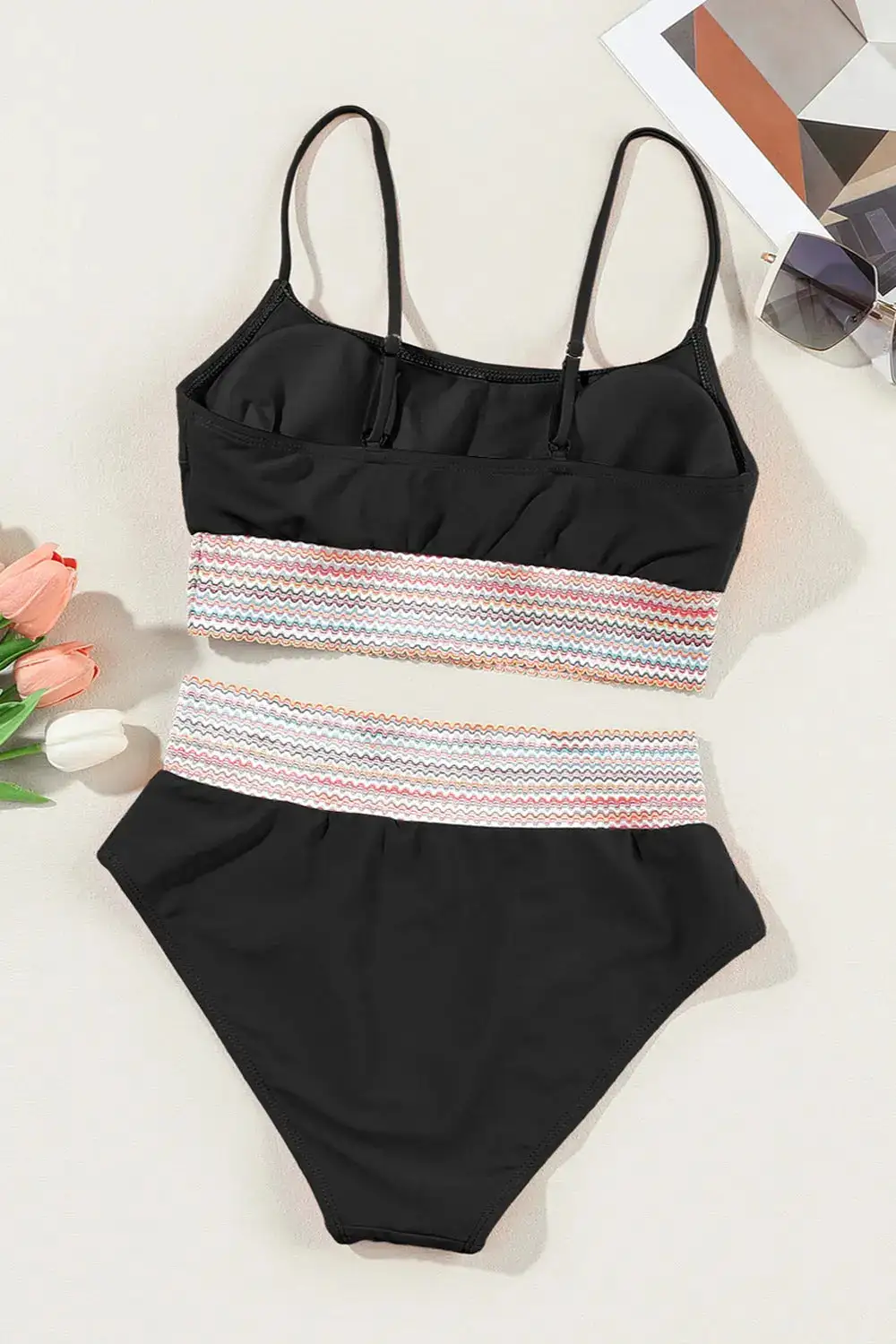 Scoop Neck Spaghetti Strap Coordinated Accessory