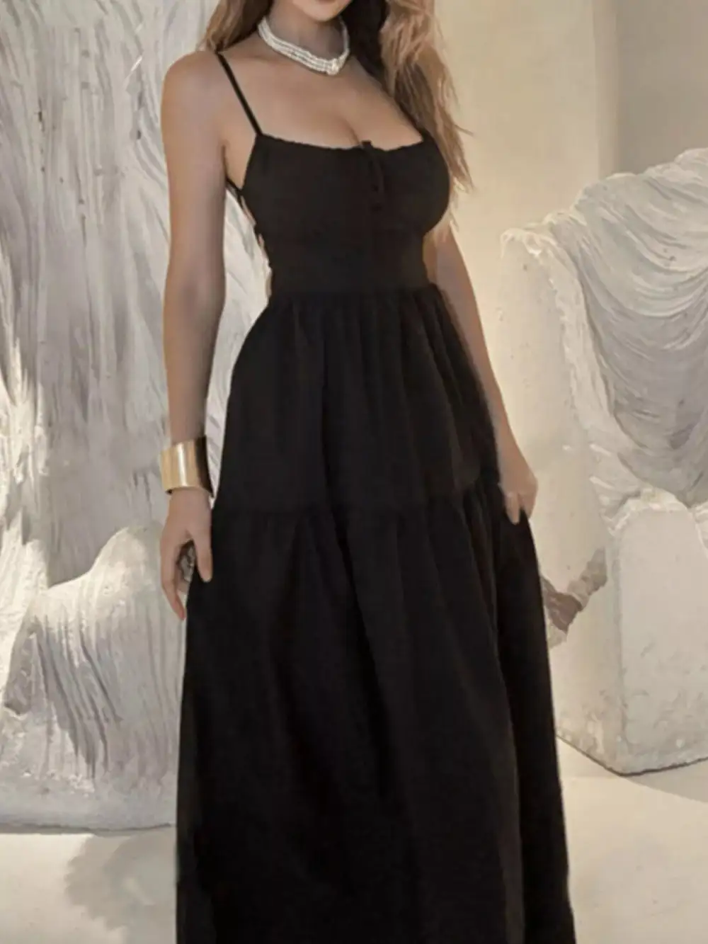 Easy Fit Lace Maxi Dress