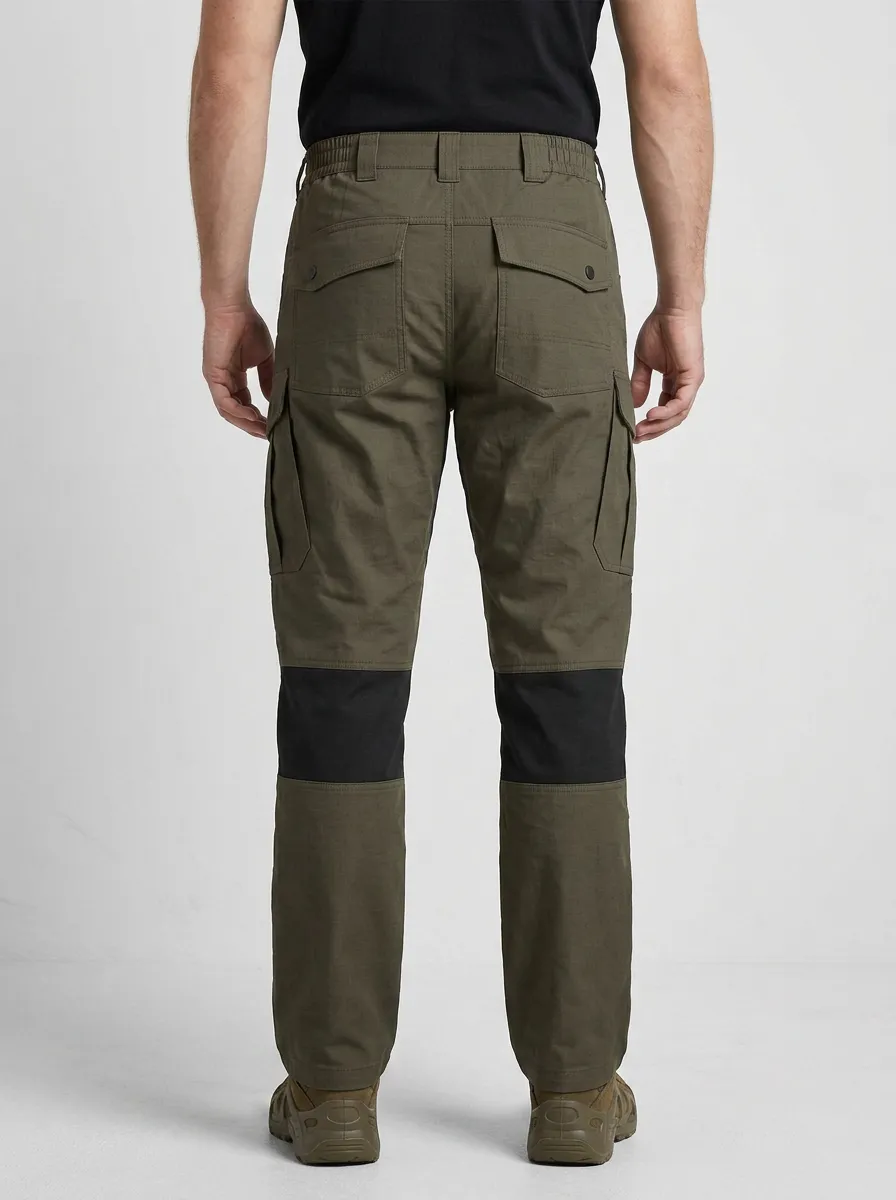 Outdoor-Ready Integrated Belt Tactical Fit Men's Work Pants
