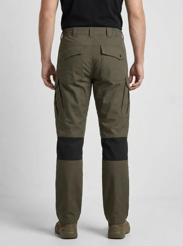 Outdoor-Ready Integrated Belt Tactical Fit Men's Work Pants