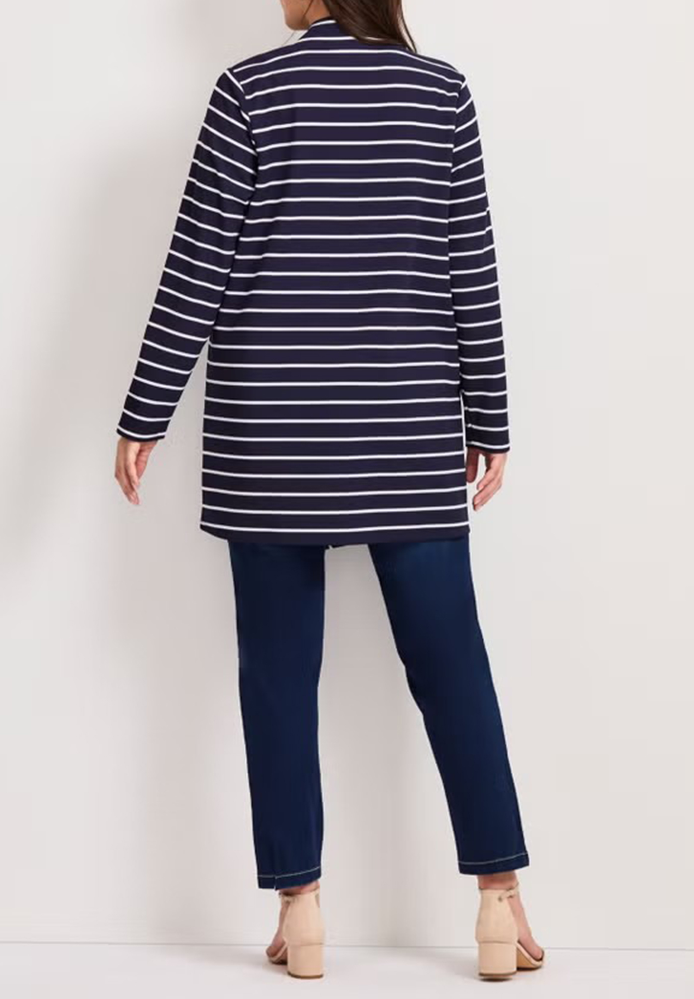 Long Sleeved Striped Cardigan