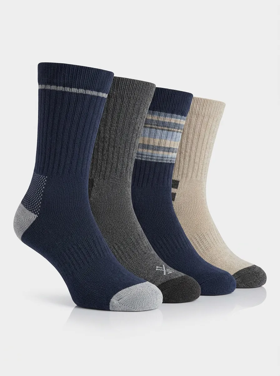 Men's Leisure Four Pair Socks