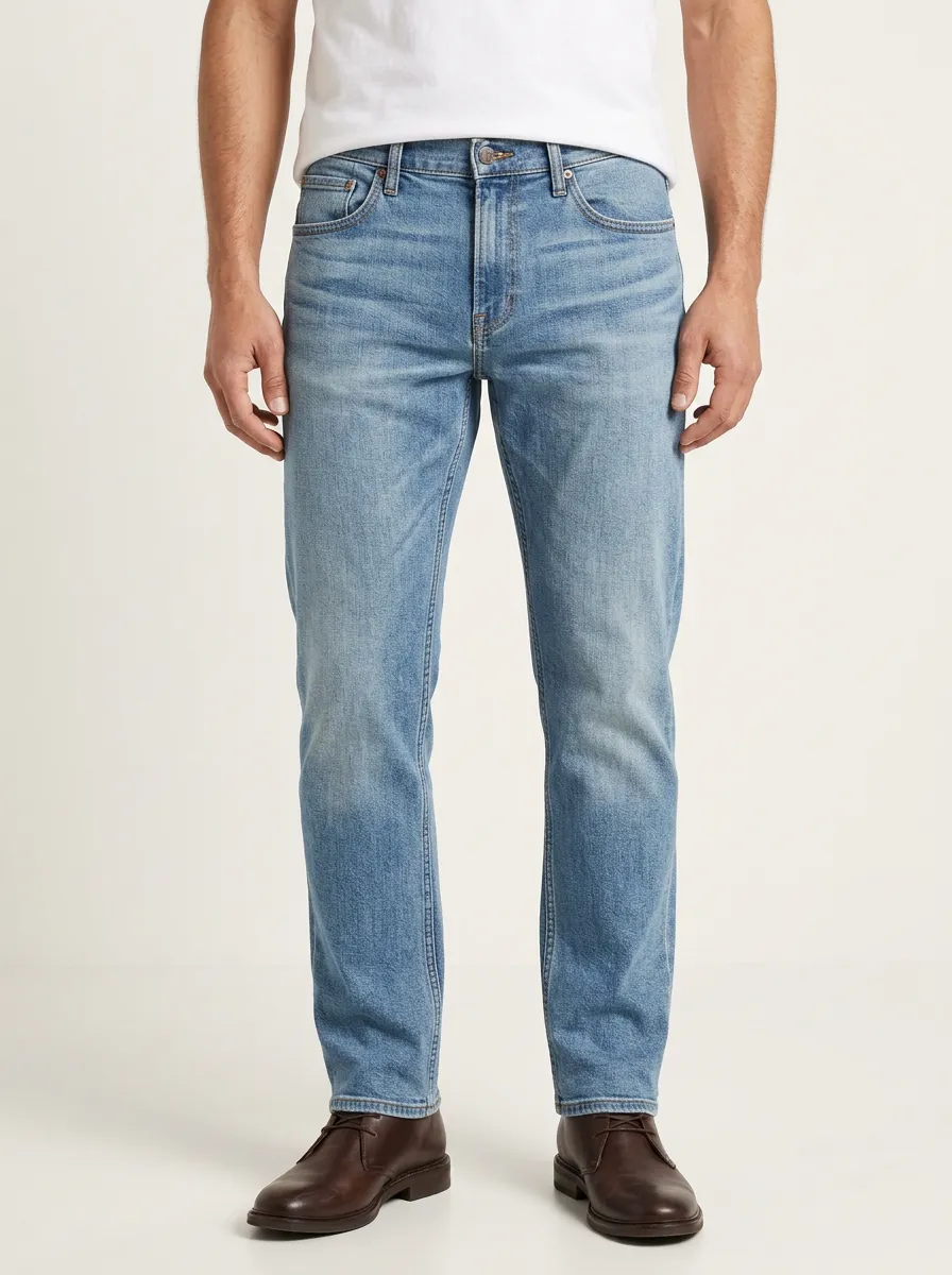 Light Wash Slim Fit Jeans