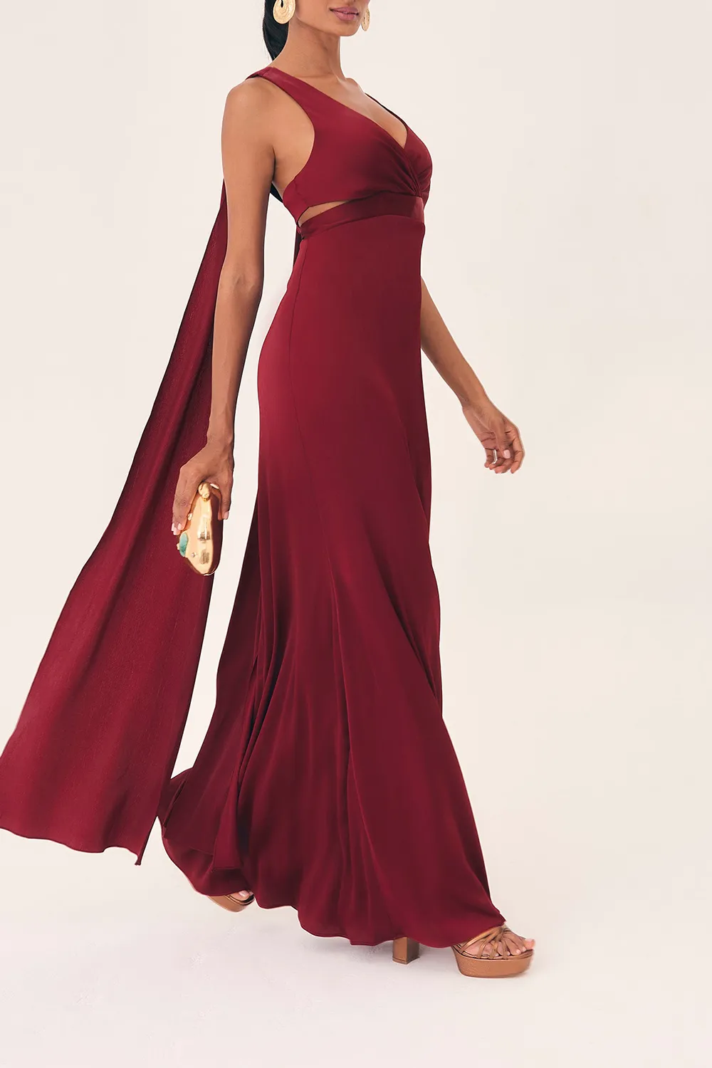 Solid Backless Dress