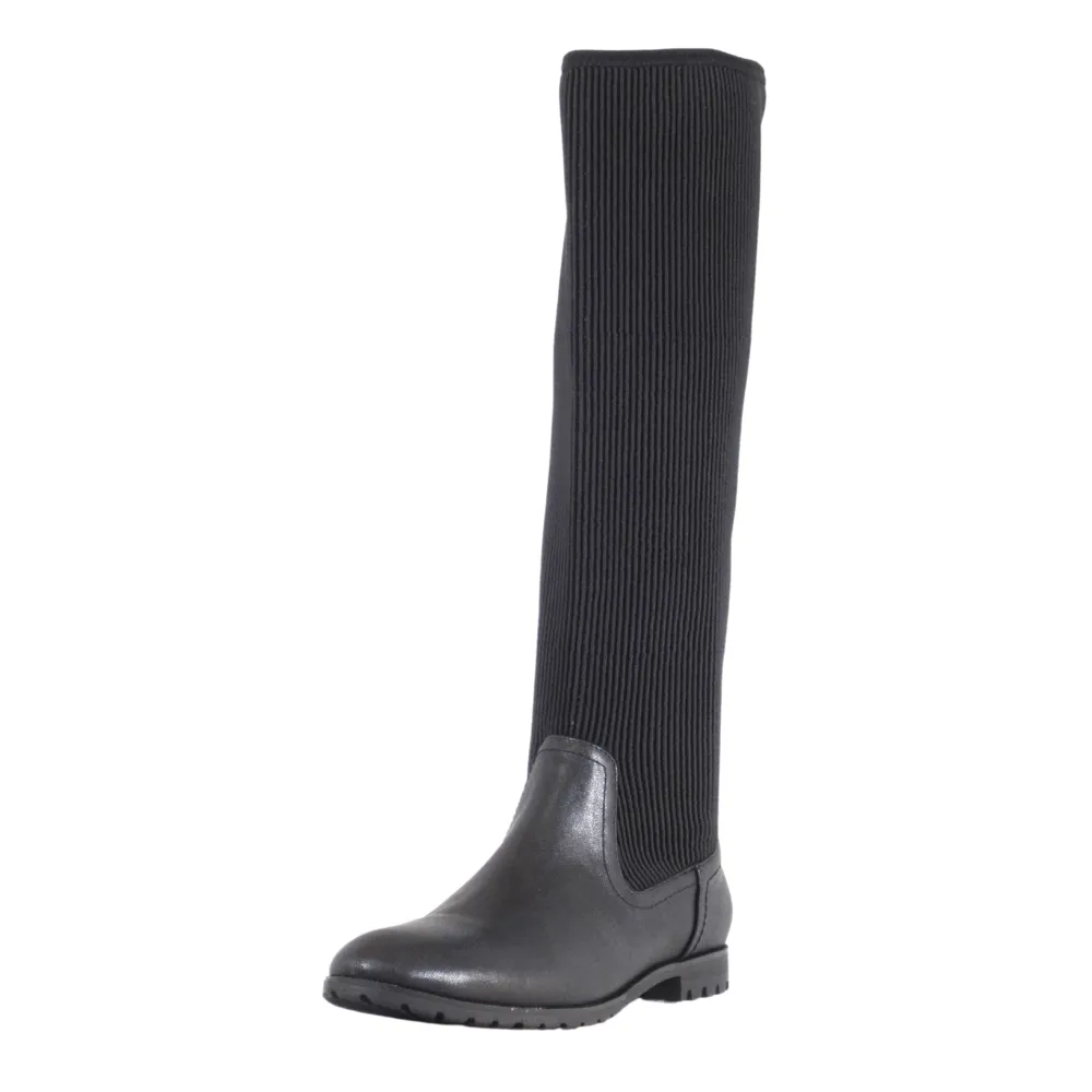 Flexible Shaft Low Heel Knee High Boots