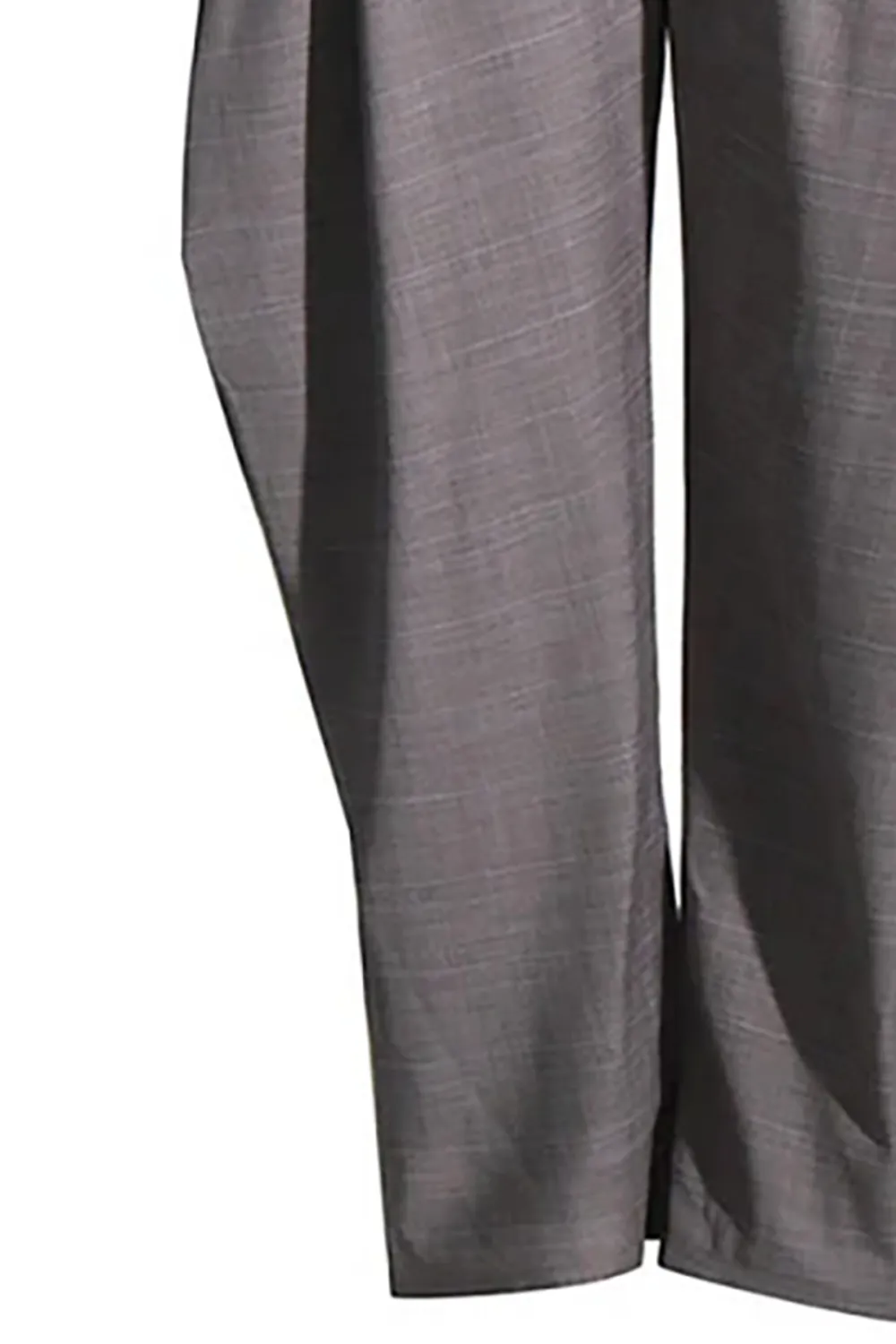 Double Waist High Rise Pleated Detail Hybrid Horseshoe Pants