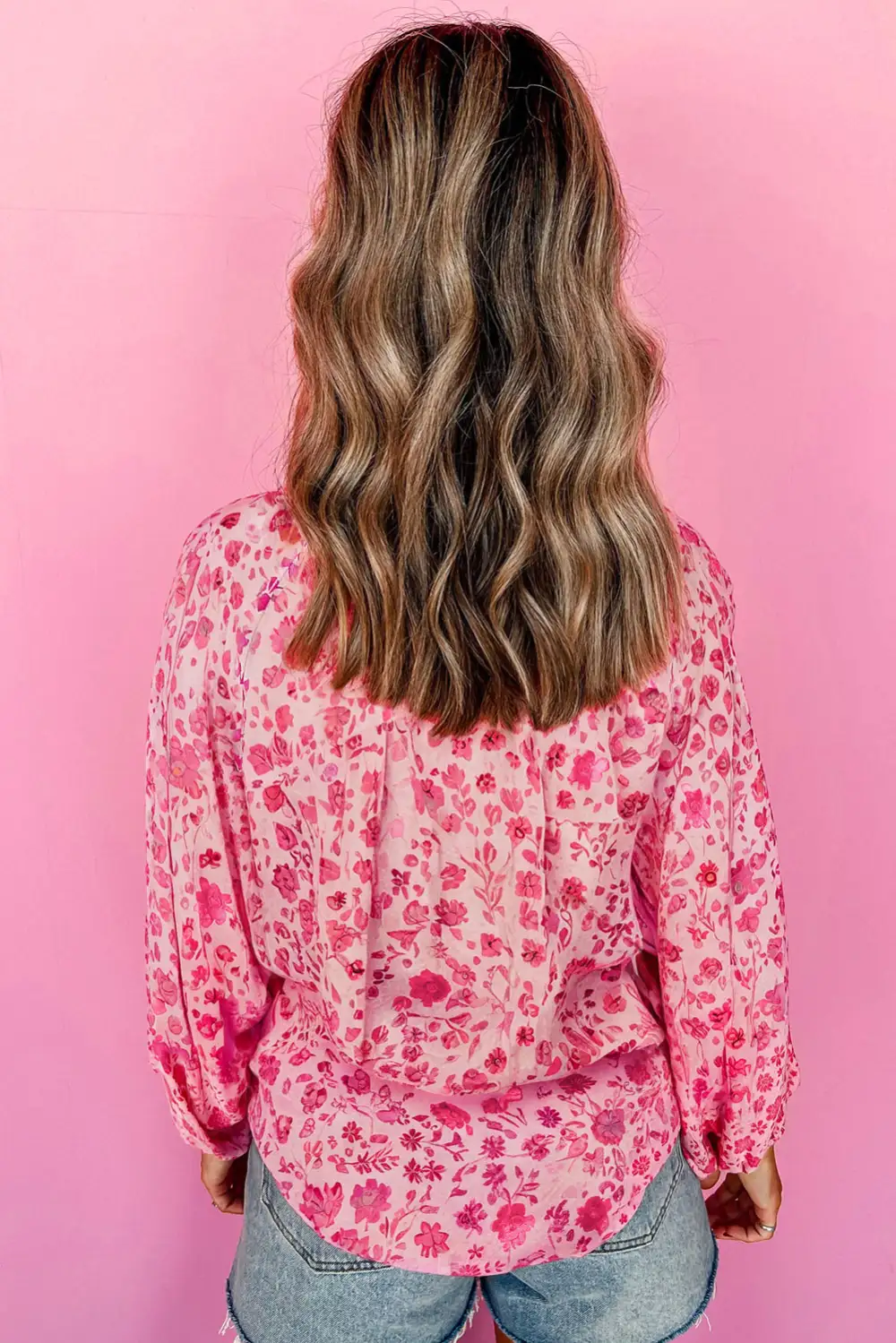 Floral Puff Sleeve Boho Blouse