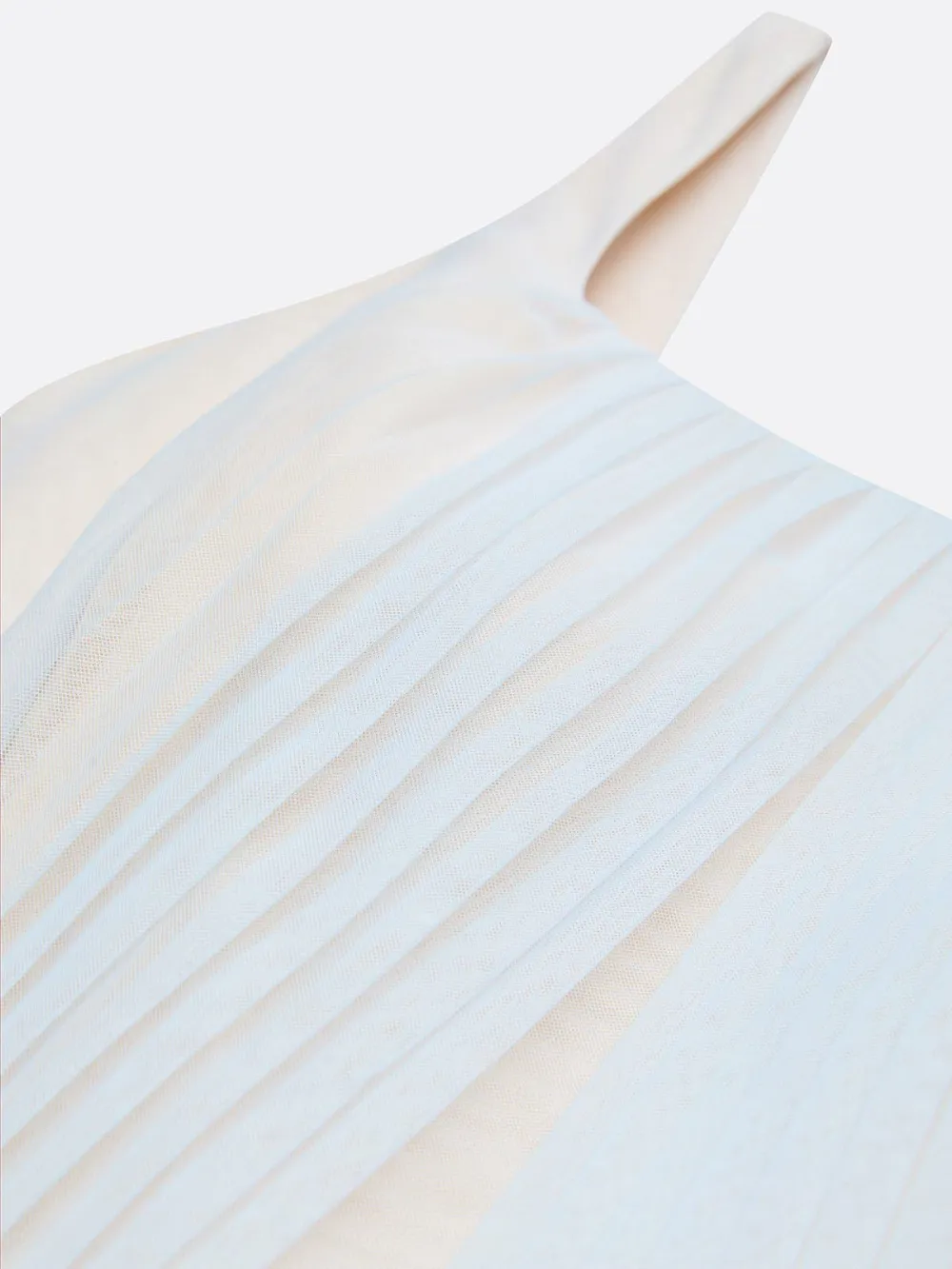 Elegant Pleated Gradient Spaghetti Strap Midi Dress