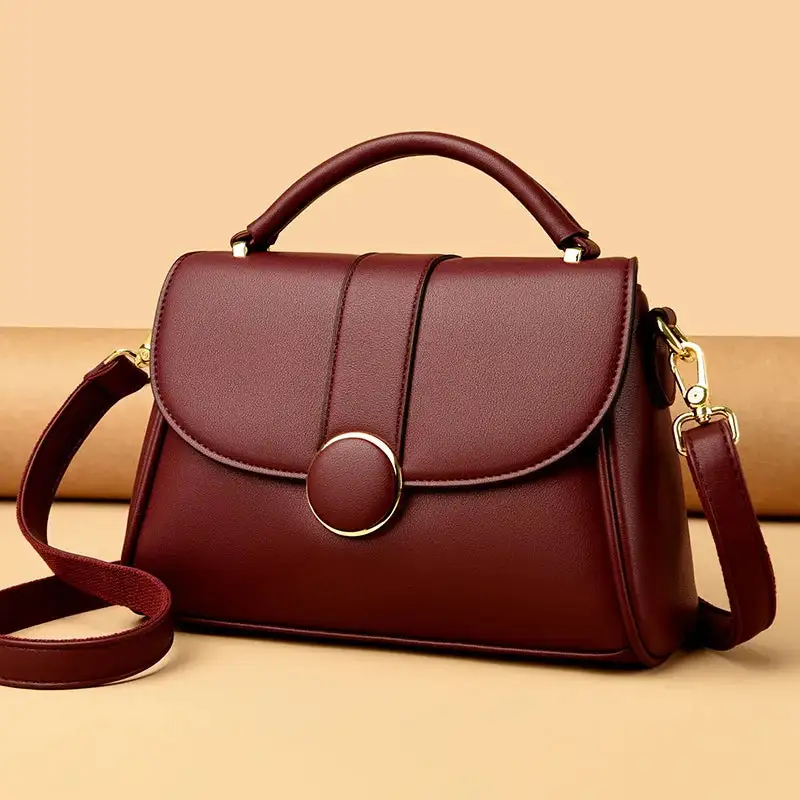 Chic Square Crossbody & Shoulder Bag – Premium Microfiber Synthetic Leather