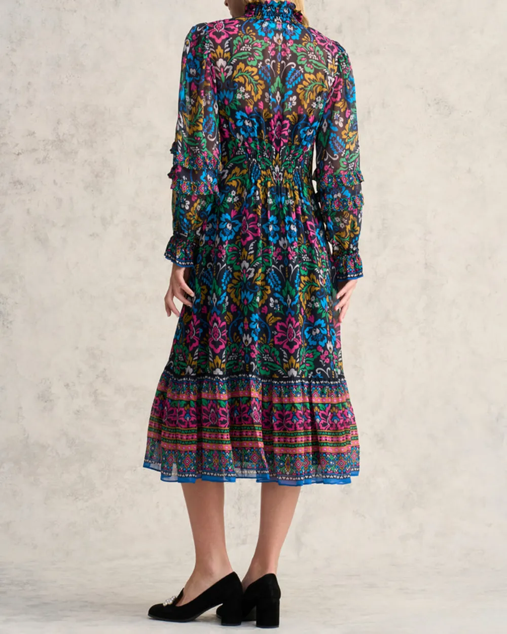 Printed Midi Dress