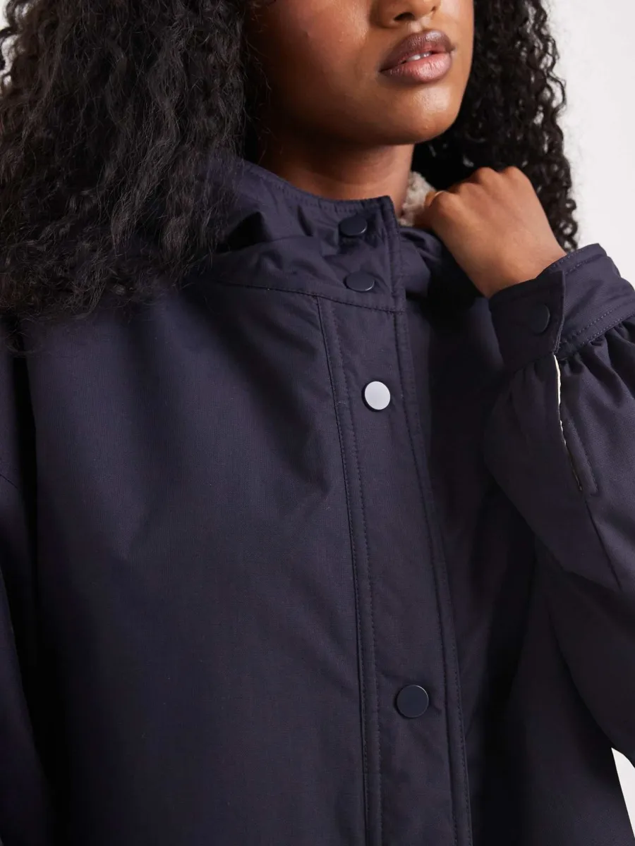 Shearling-Lined Hooded Jacket