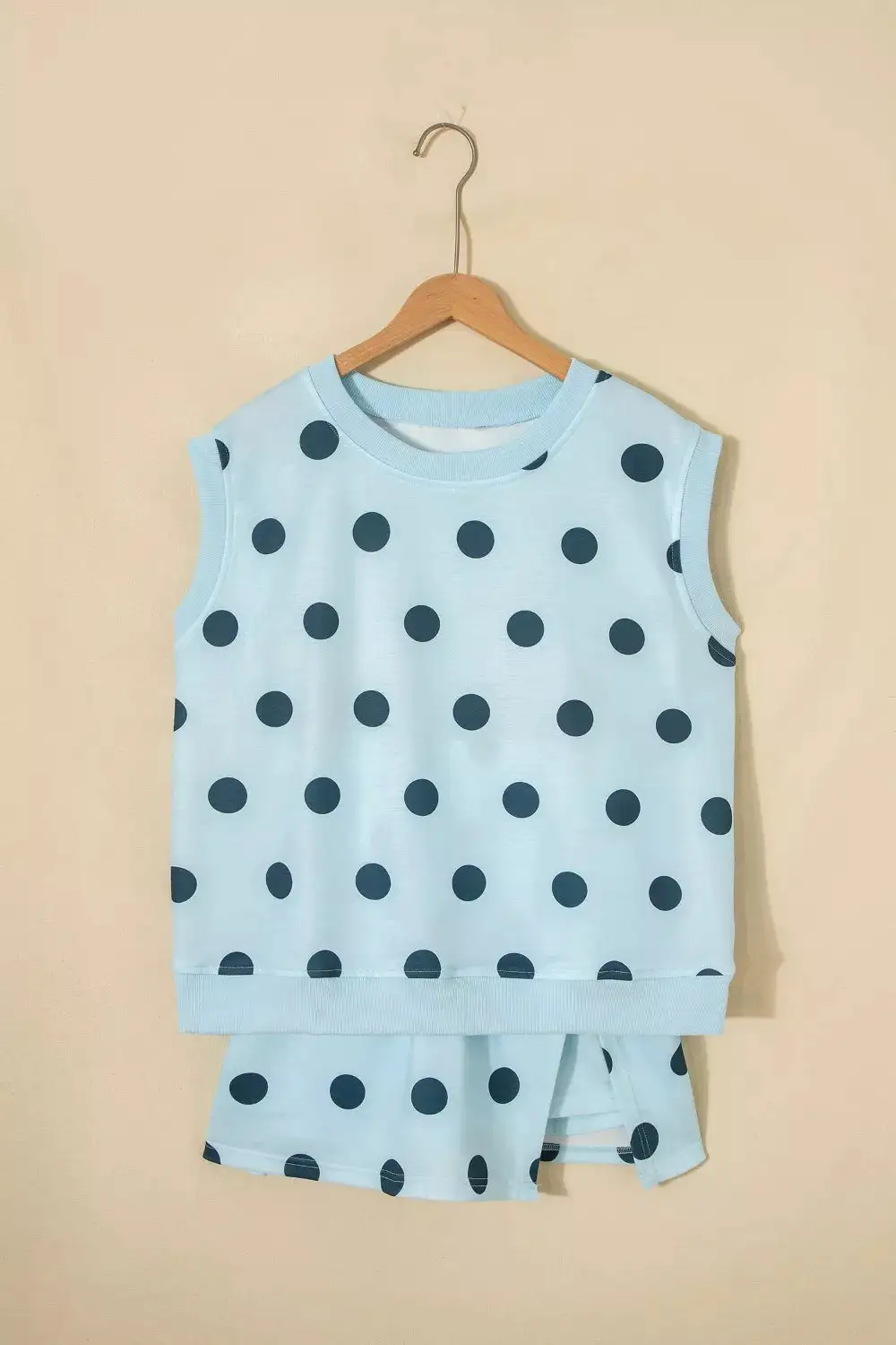 Polka Dot Sleeveless Top