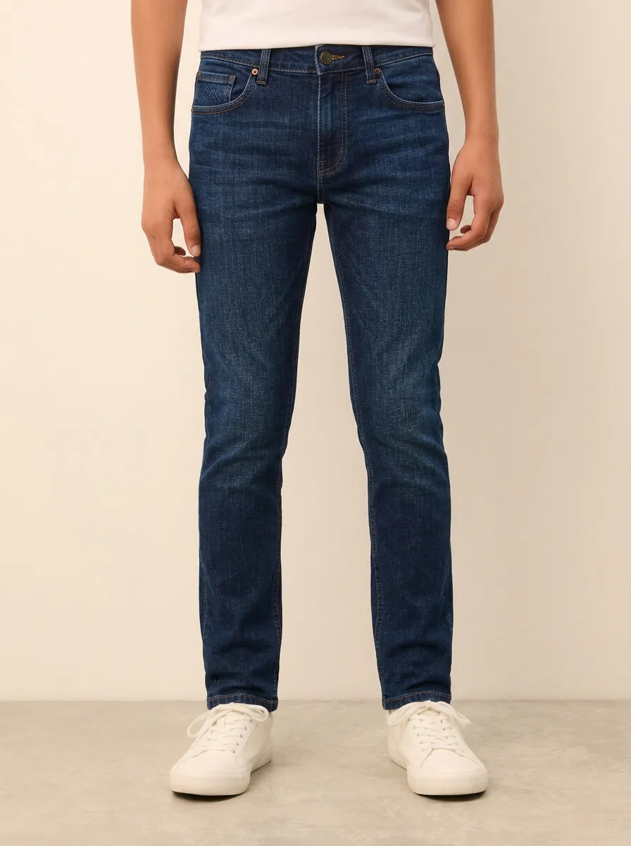 Men's Classic Weekend Dark Wash Stretch Denim Jeans