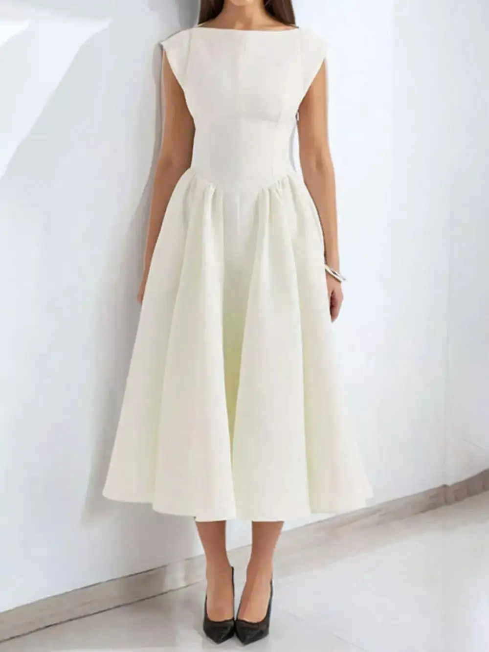Cap Midi Dress