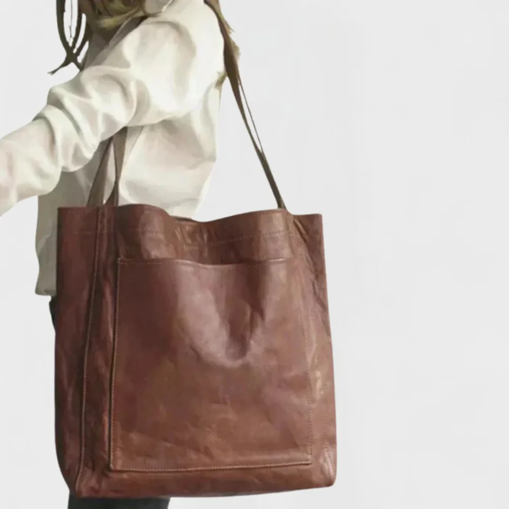 Pebbled Leather Handbag