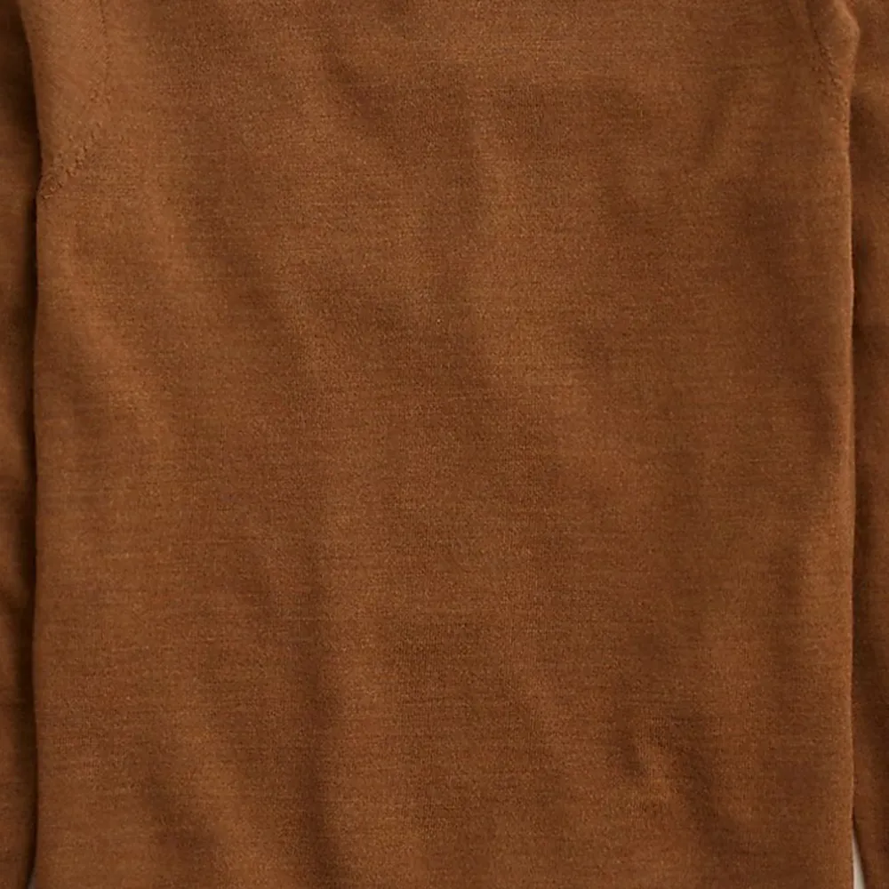 Ribbed Cashmere Solid Color Short Crew Neck Sweater