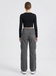 Core Edit Women's Multi Pocket Cargo Pants