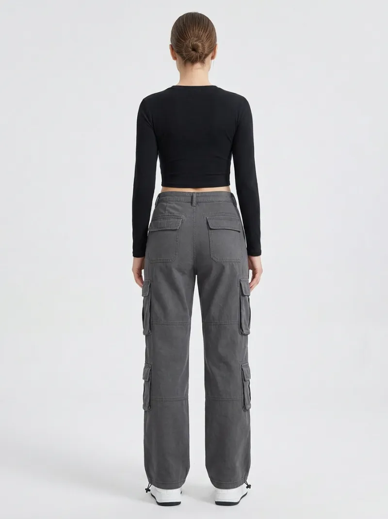 Core Edit Women's Multi Pocket Cargo Pants