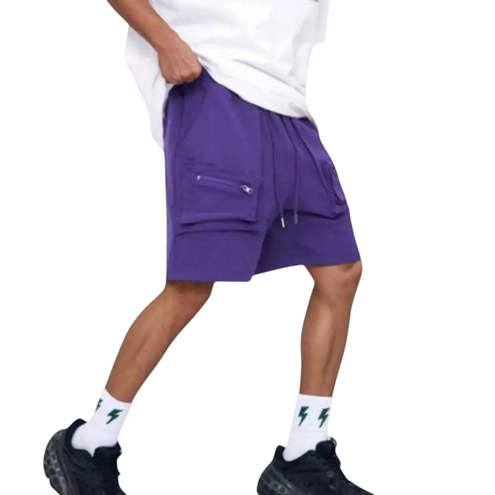 Drawstring Pocketed Men's Cargo Shorts