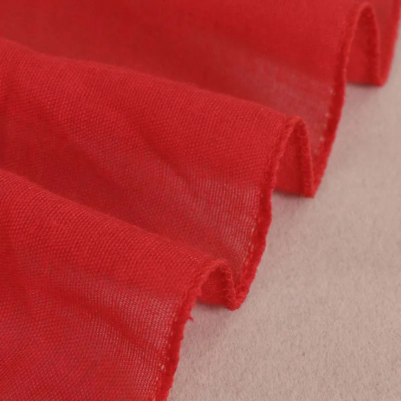 Tasseled Lace Trim Scarf
