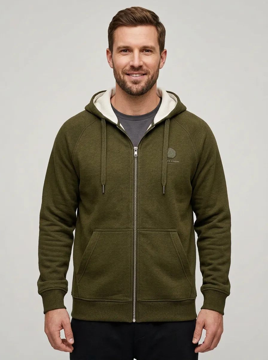Athletic Geometric Zip-Up Casual Look Men's Sport Jacket