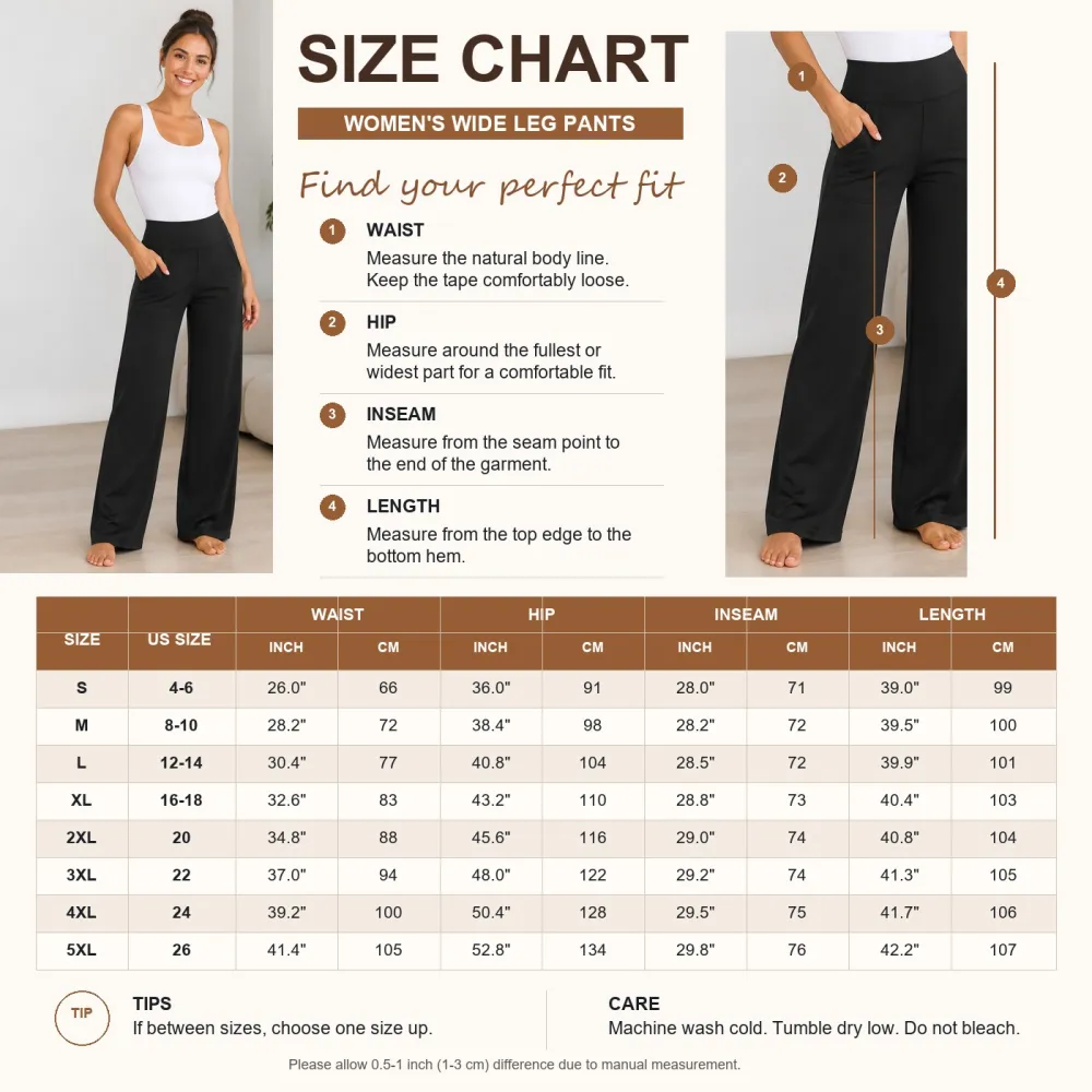 Women's High-Waist Wide-Leg Yoga Pants With Pockets