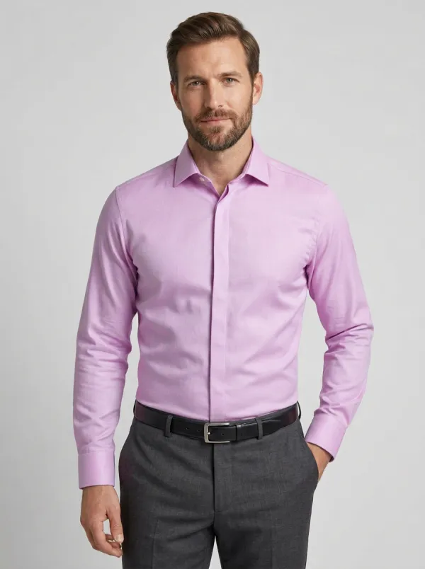 Men's Solid Formal Dress Shirt