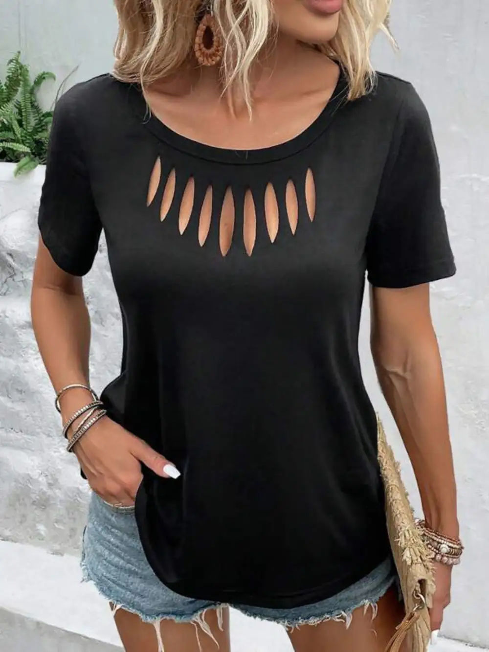 Casual Refined Short-Sleeve T-Shirt