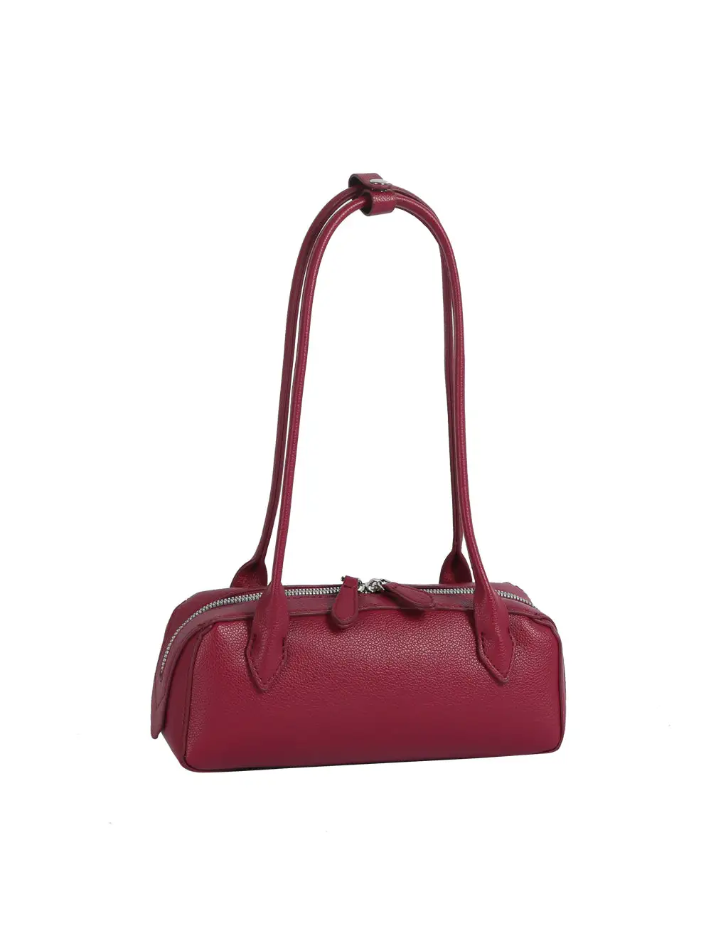 Barrel Shape Faux Leather Shoulder Bag