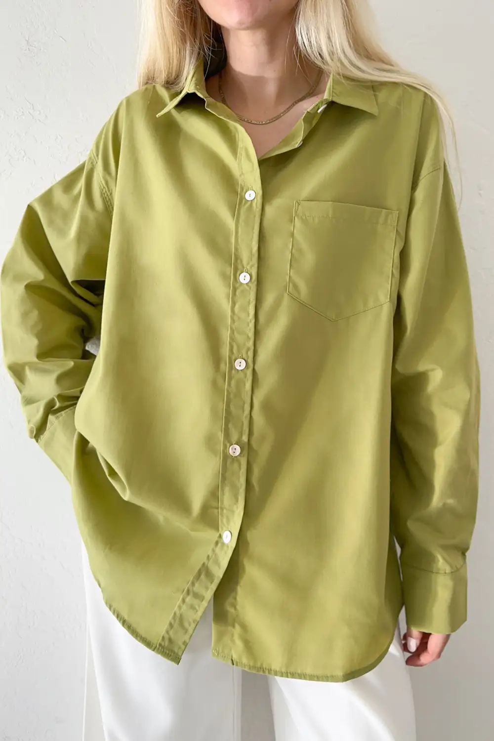 Soft Button Front Button Down Shirt