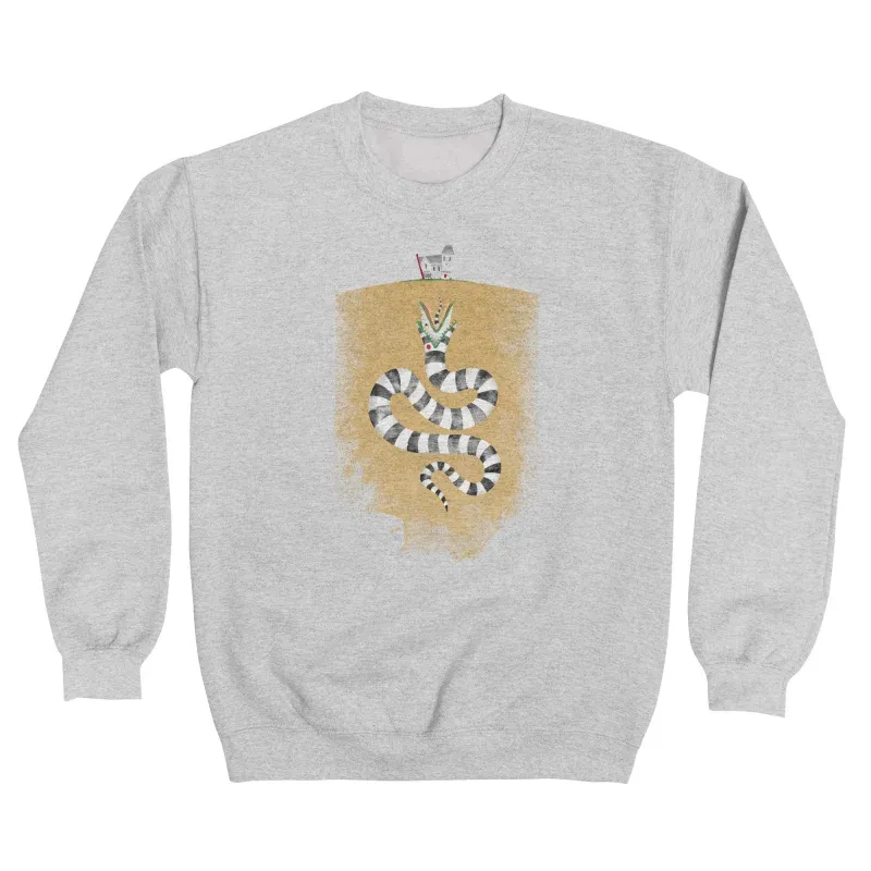 Striped Serpent Graphic Sweatshirt