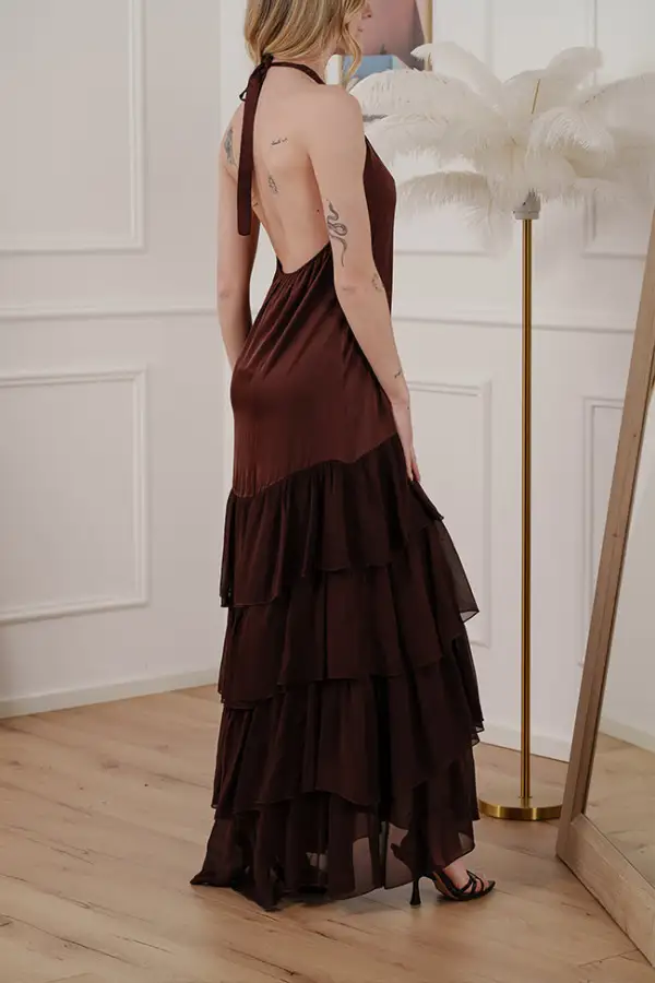 Briar Maxi Tiered Viscose Dress