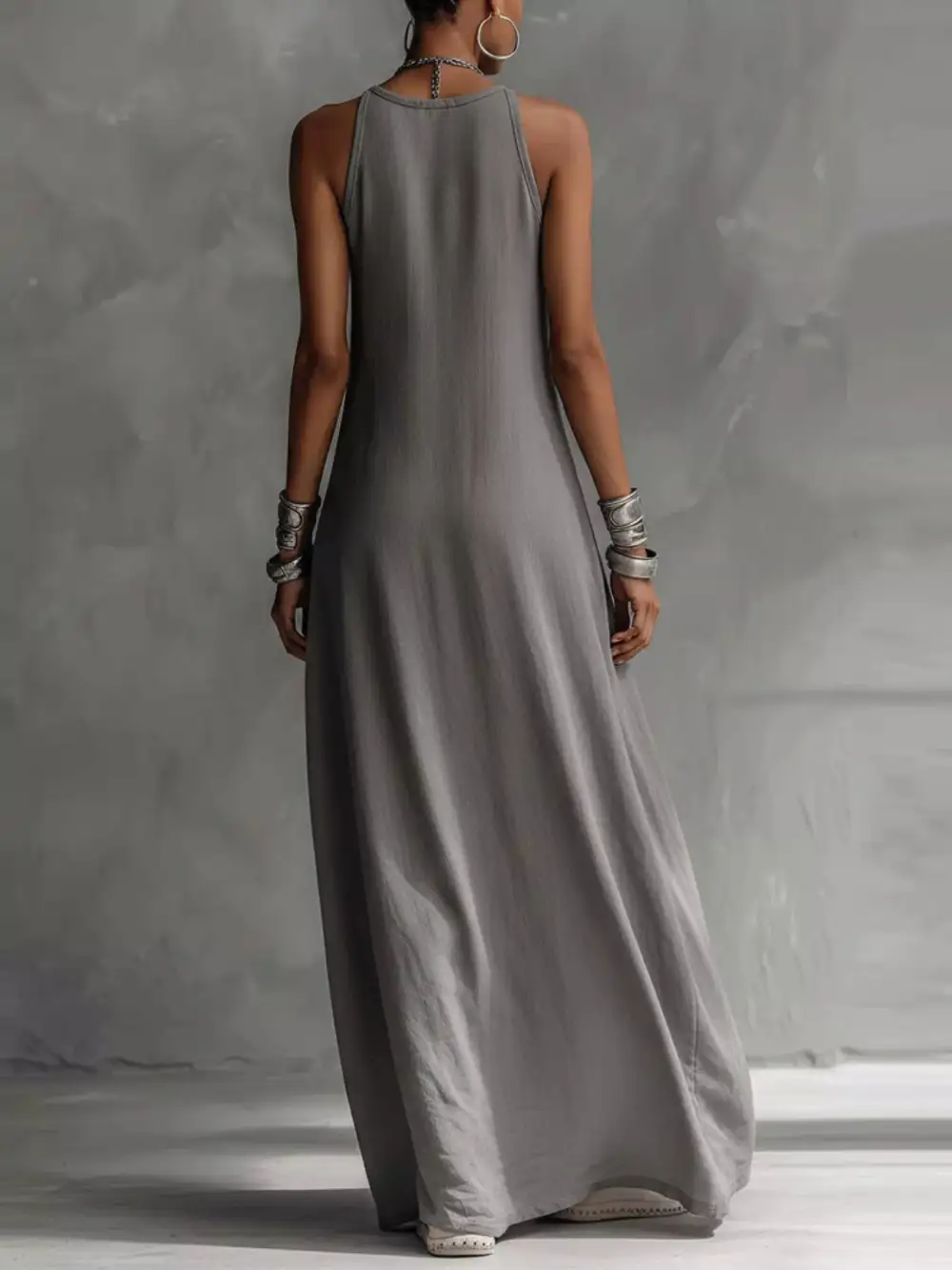 Comfort Fit Sleeveless Maxi Dress