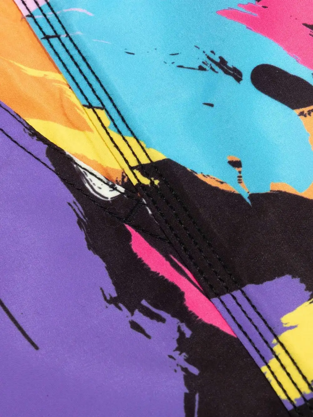 Men's Colorful Allover Print Swim Trunks