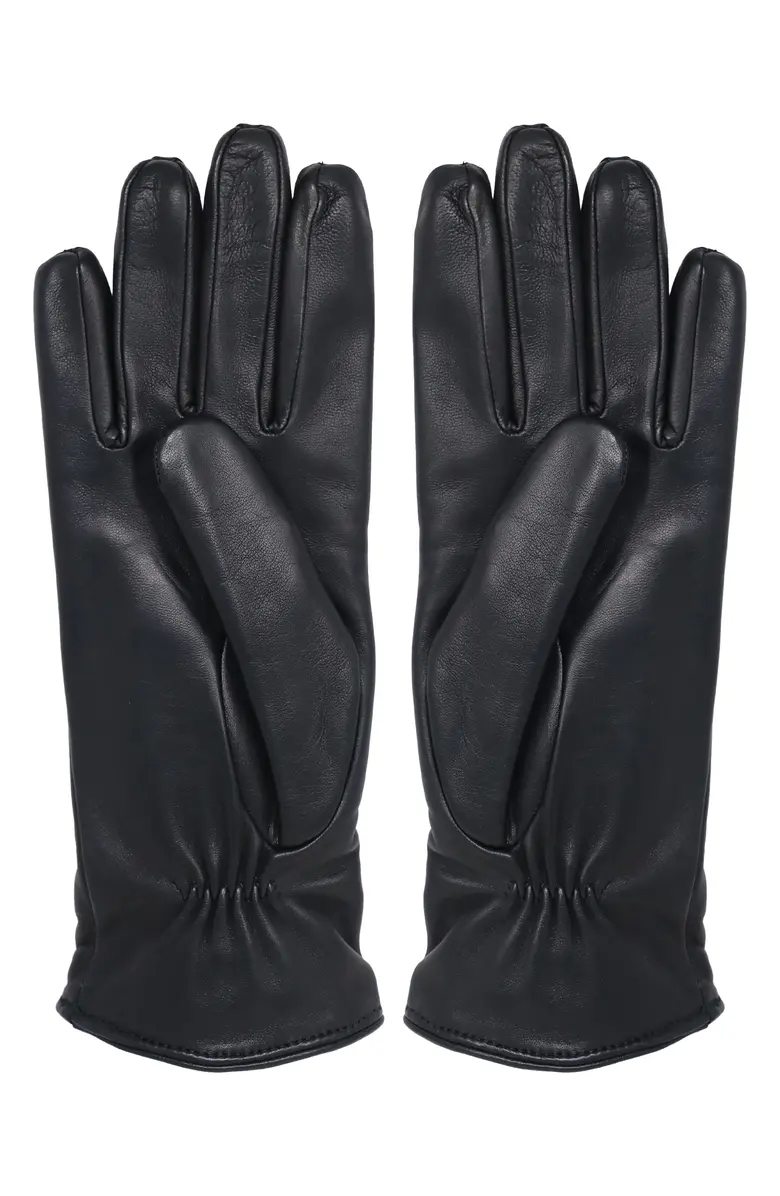 Zippered Cashmere-Lined Leather Gloves