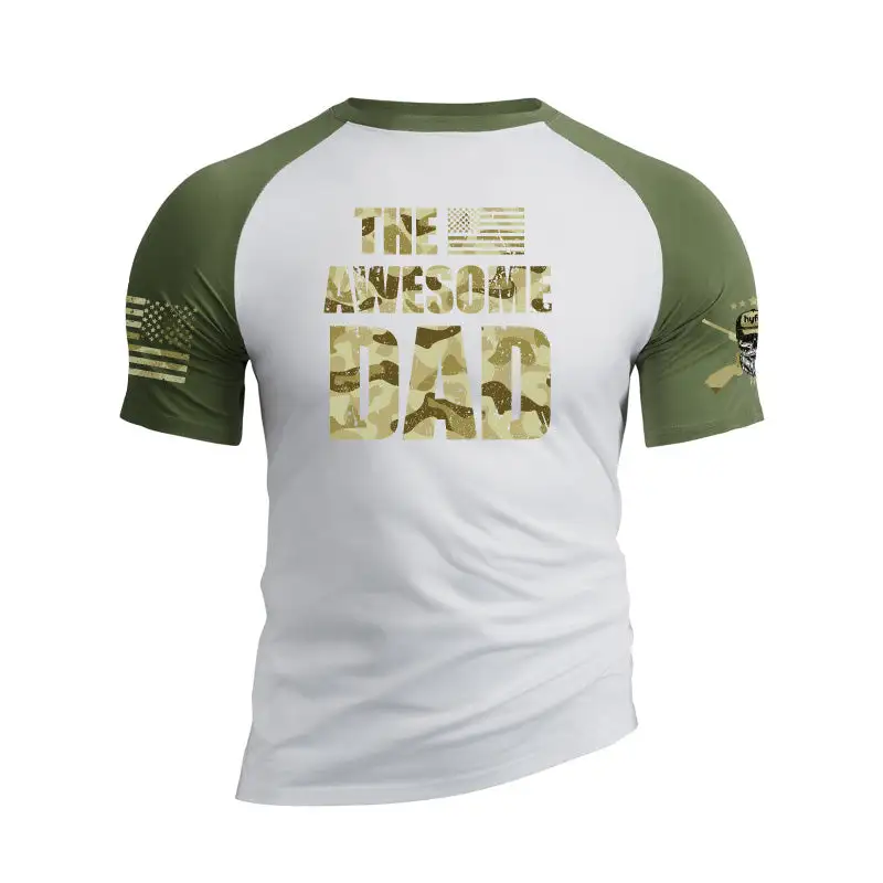 THE AWESOME DAD RAGLAN GRAPHIC TEE